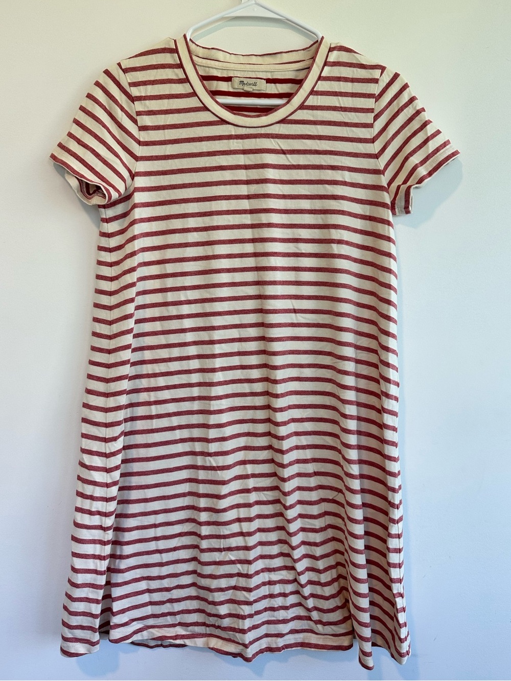 Madewell small dress red striped